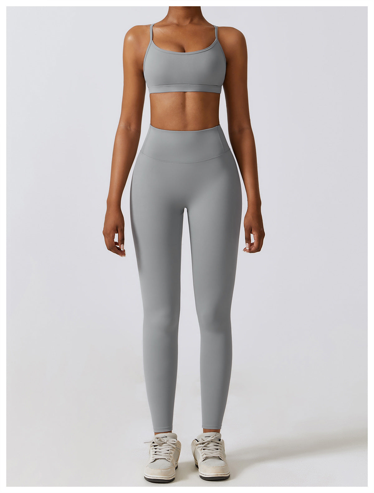 2-teilig X-Back Sports-BH + Push-up Leggings Set