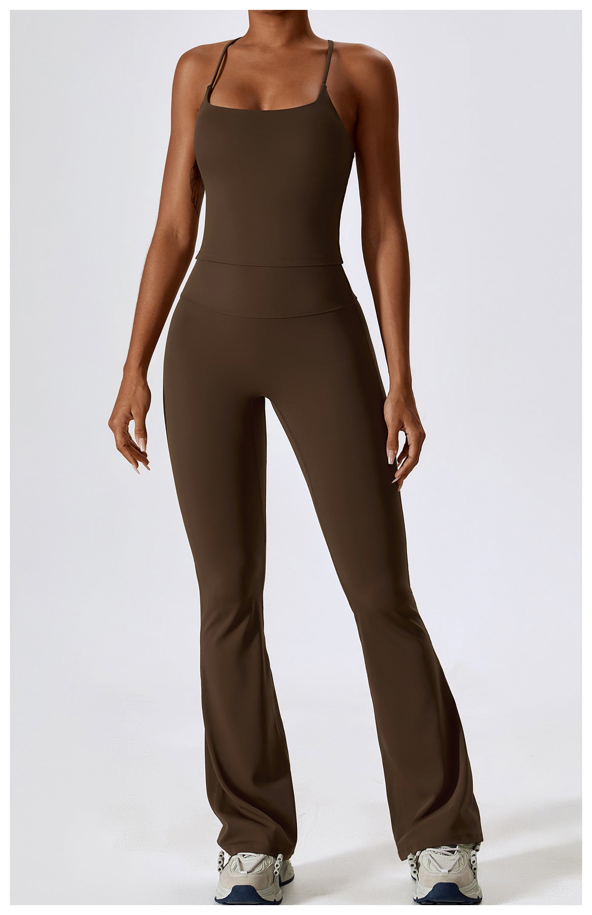 2-Teiliges Tank Top & Flared Sculpt Hose Sport Set