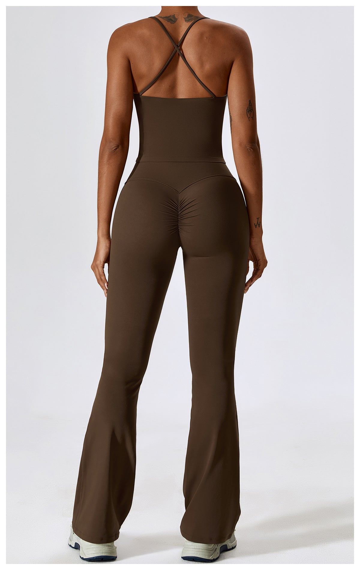 2-Teiliges Tank Top & Flared Sculpt Hose Sport Set