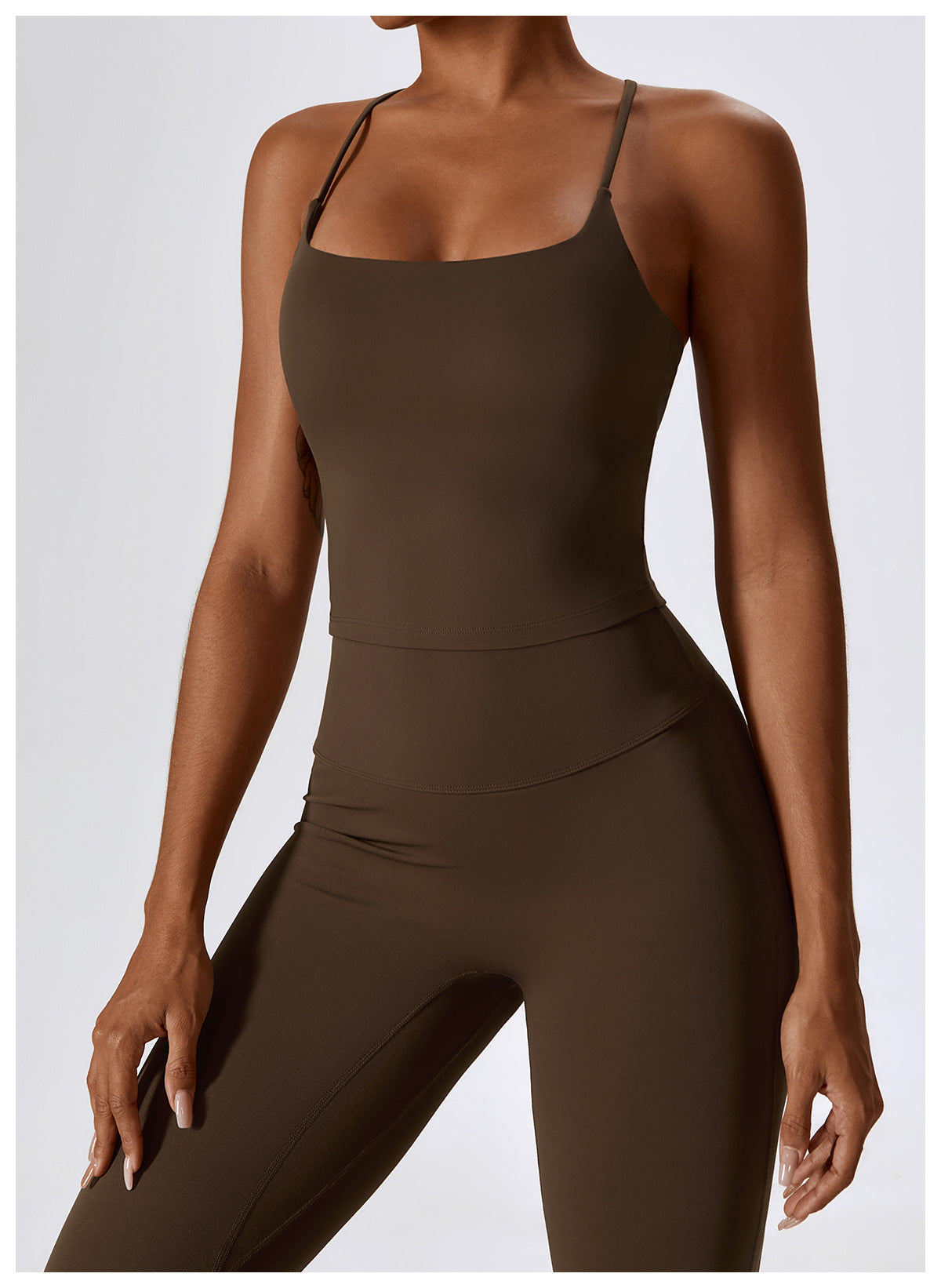 2-Teiliges Tank Top & Flared Sculpt Hose Sport Set