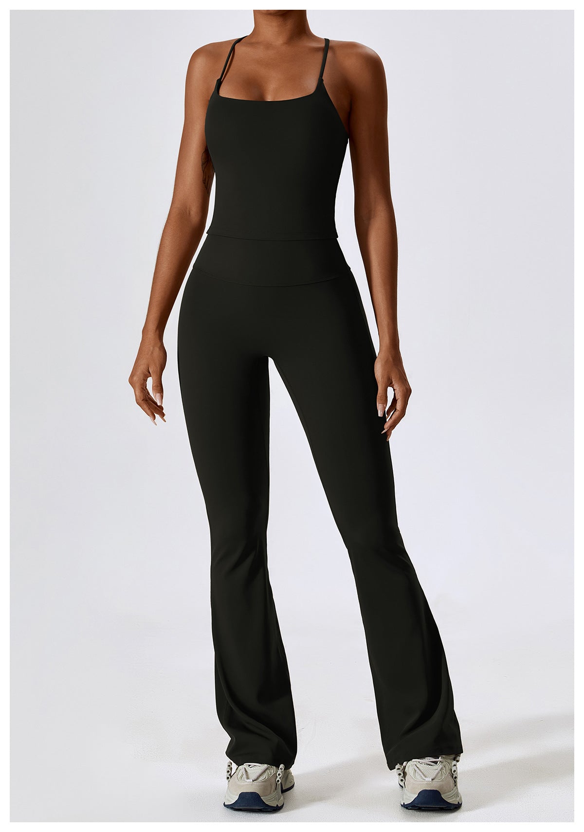 2-Teiliges Tank Top & Flared Sculpt Hose Sport Set