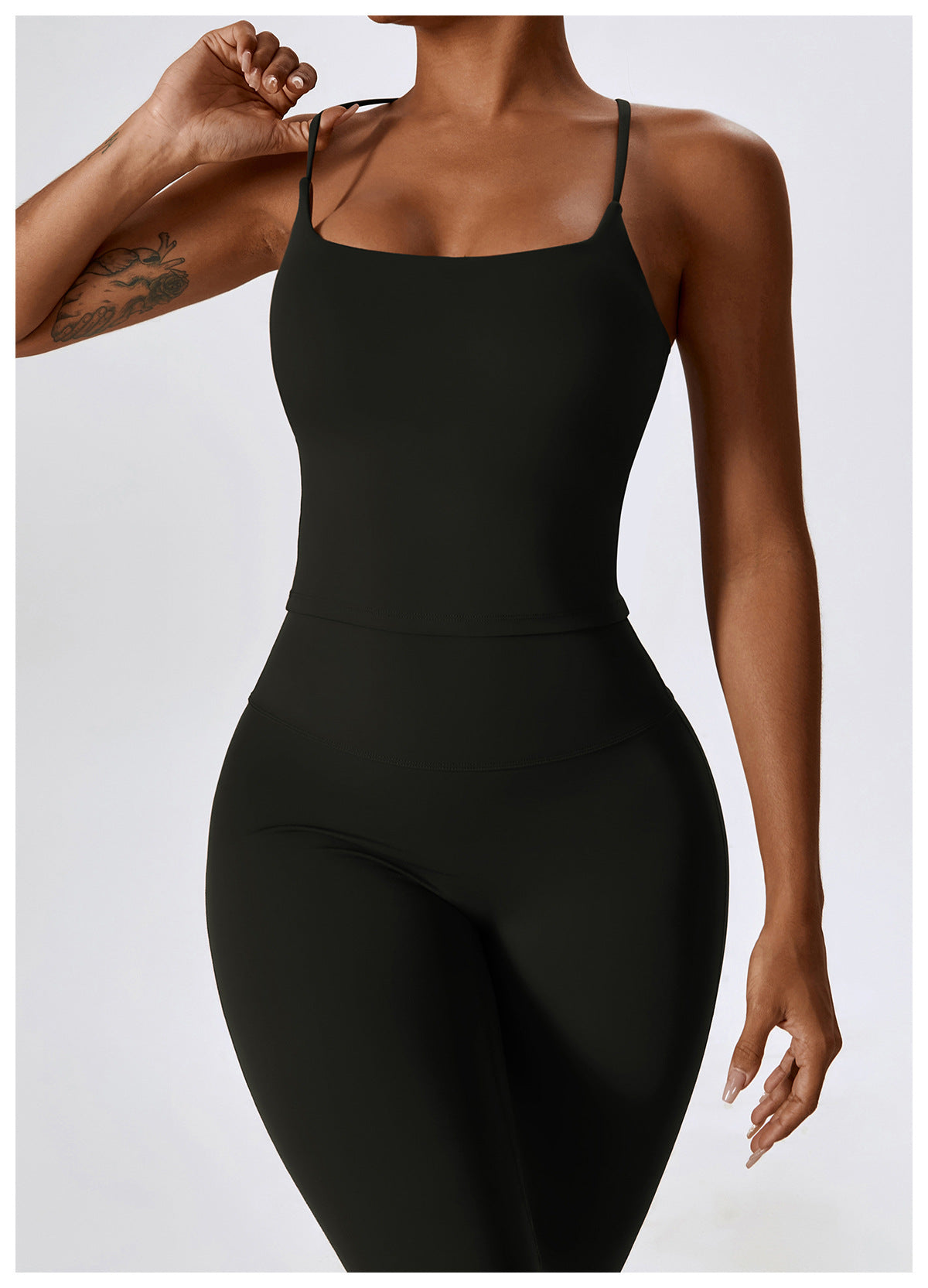 2-Teiliges Tank Top & Flared Sculpt Hose Sport Set