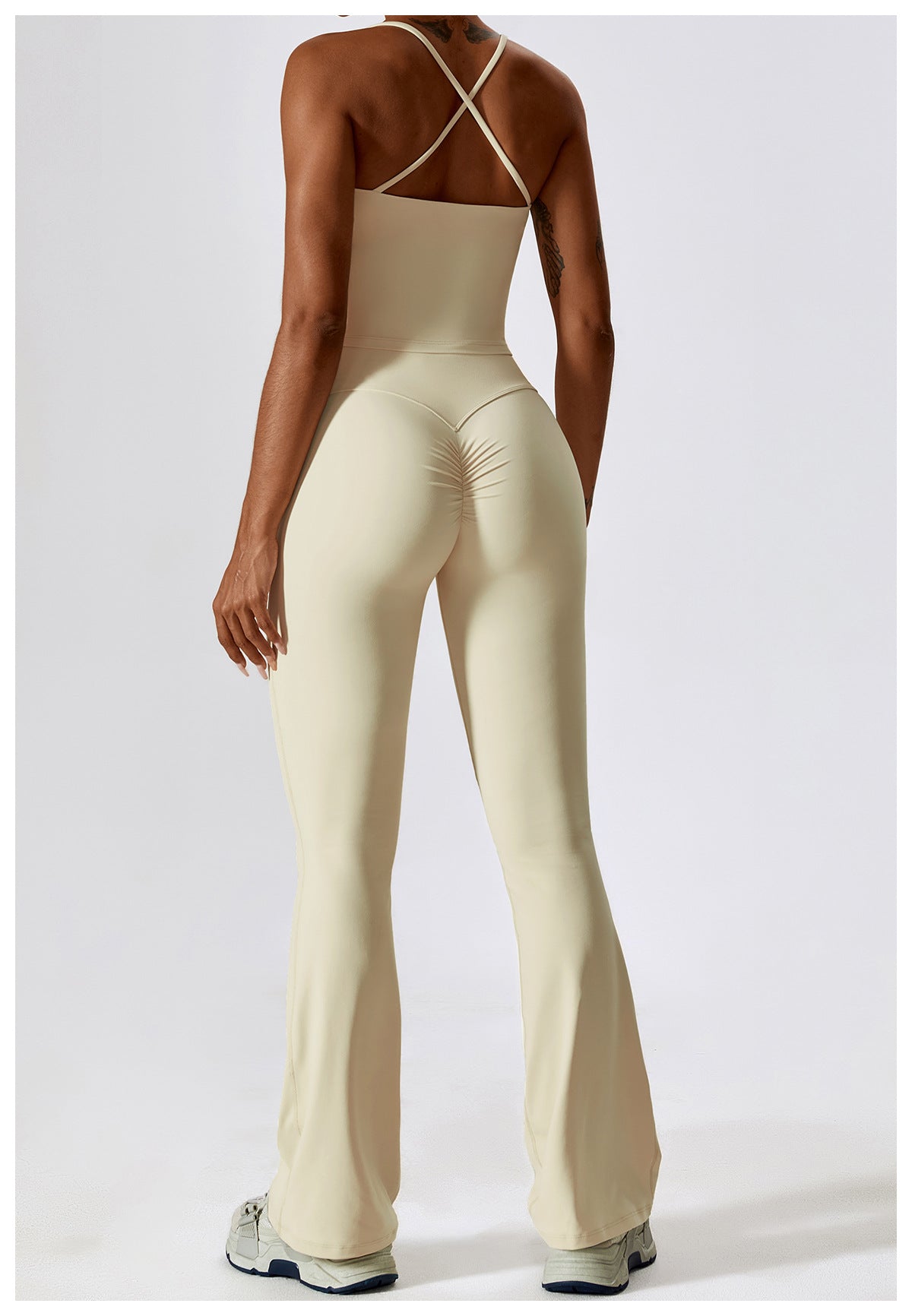 2-Teiliges Tank Top & Flared Sculpt Hose Sport Set