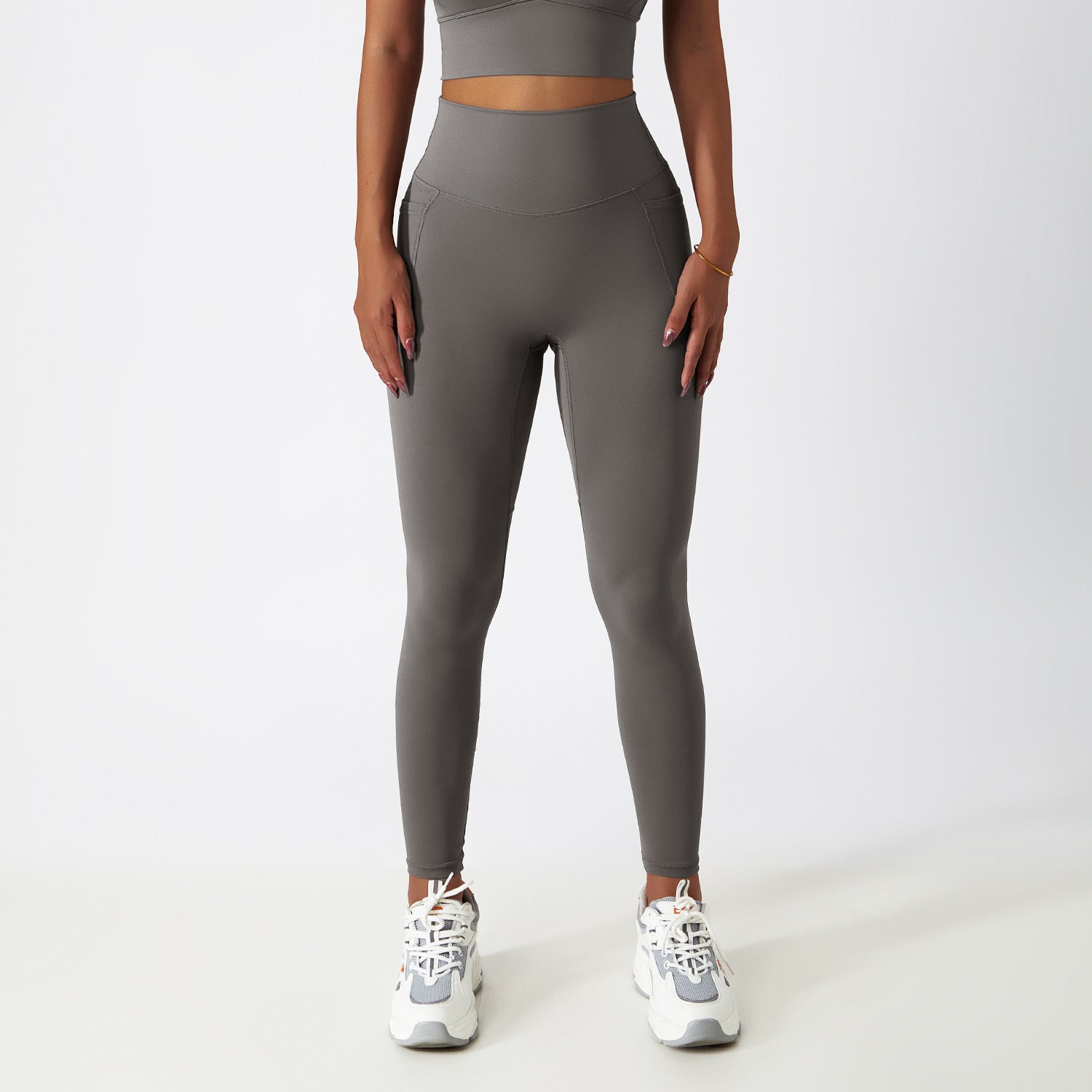 V-förmige High-Waist Pocket Leggings