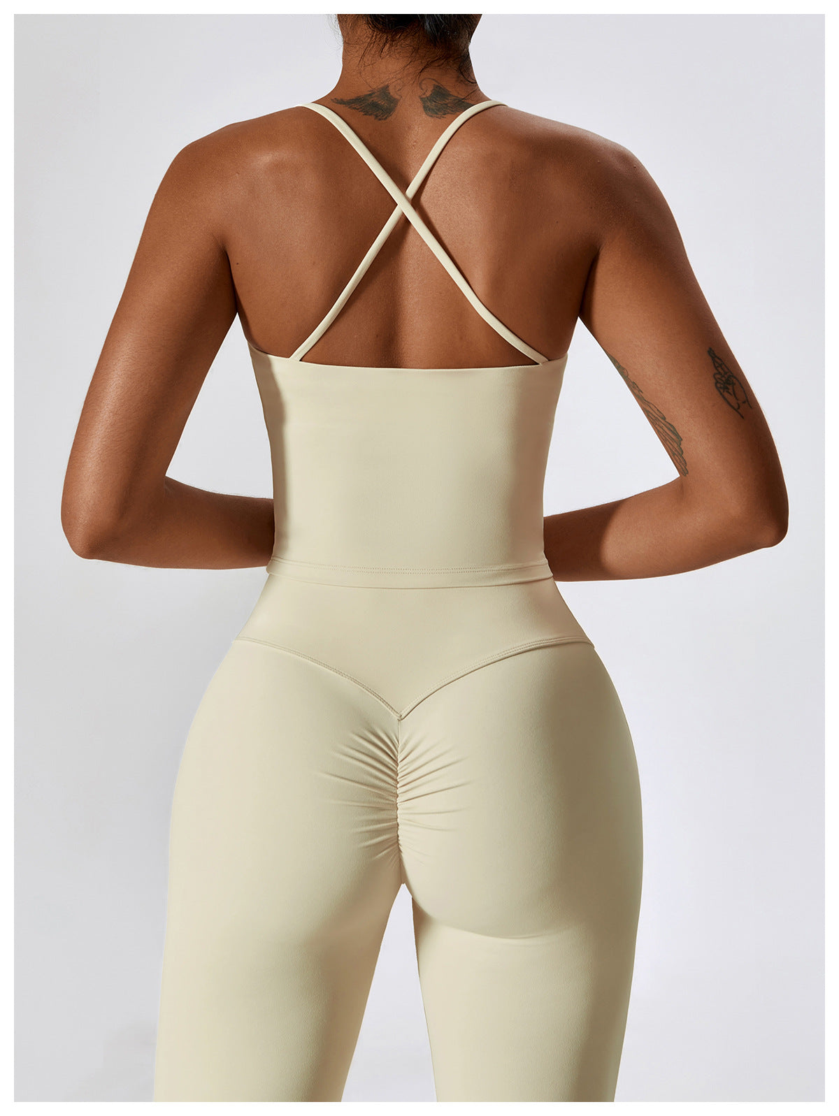 2-Teiliges Tank Top & Flared Sculpt Hose Sport Set