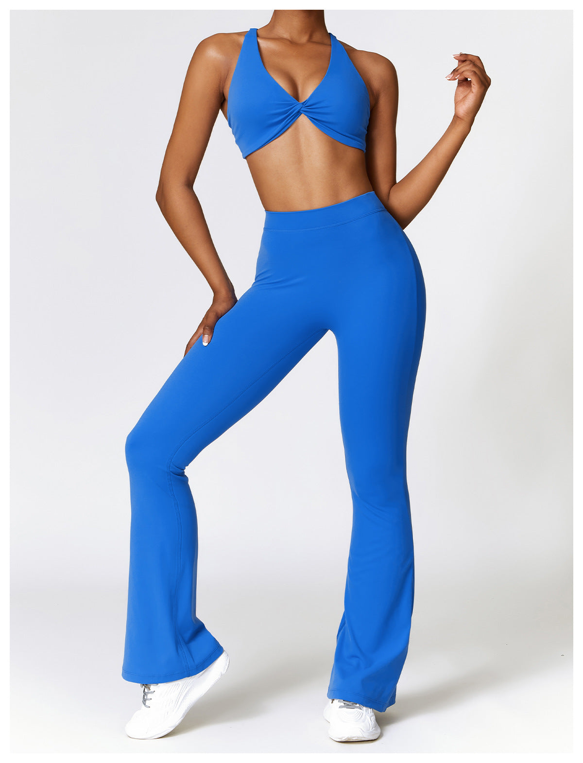2-teiliges Active Flared Set-Blau