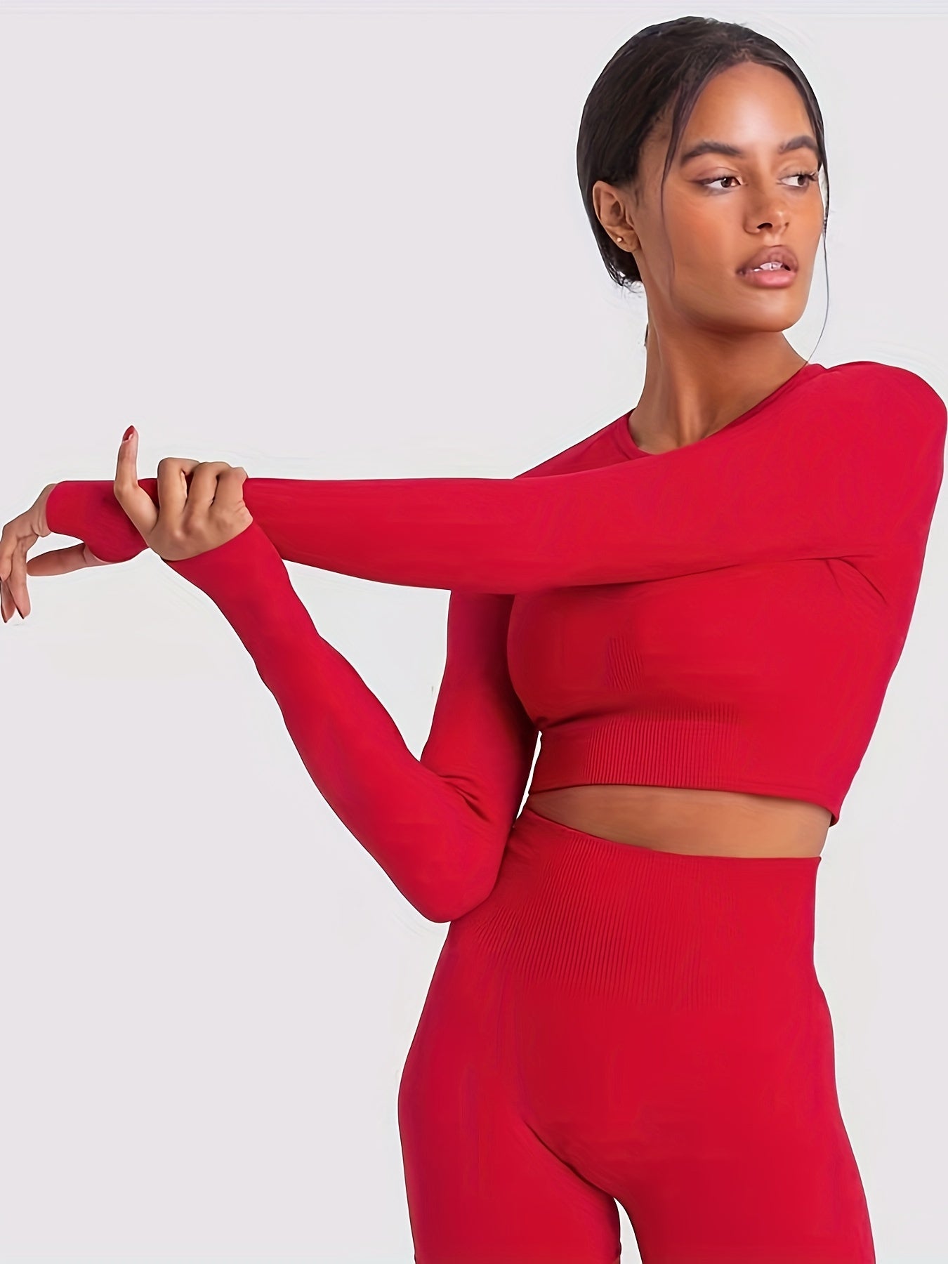 2-teiliges Seamless Long Sleeves Sport Set