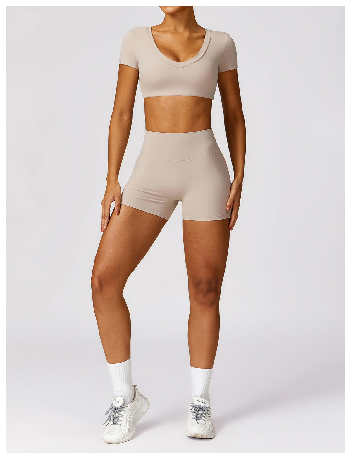 2-teilig Formschöne Silhouette Shorts-Set
