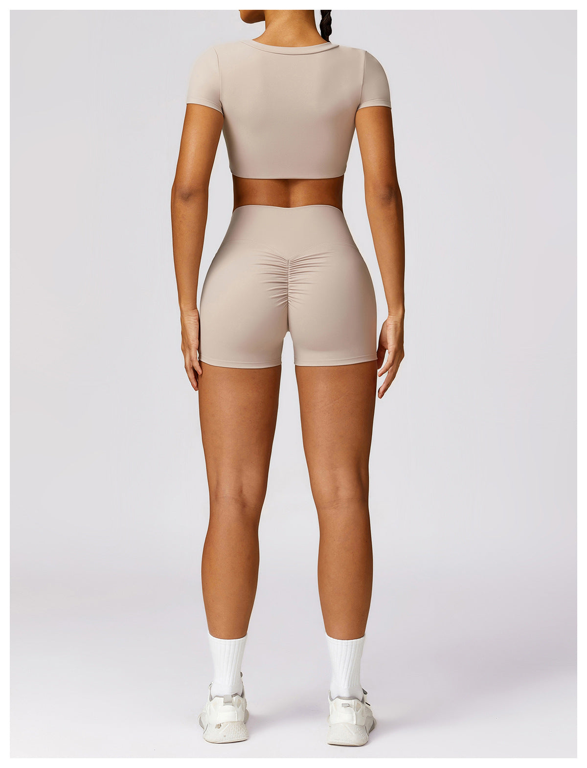 2-teilig Formschöne Silhouette Shorts-Set