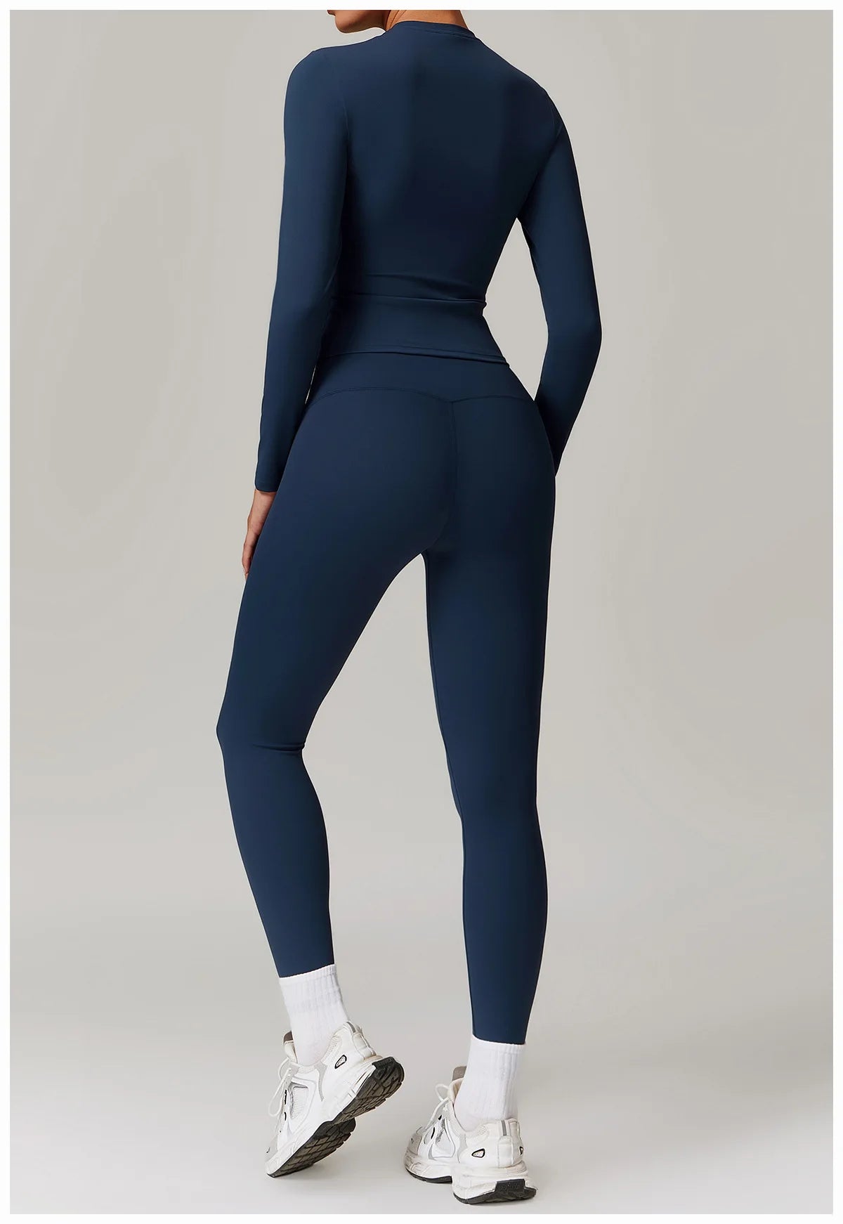 2-teiliges Langärmliges Sportshirt mit Leggings Set