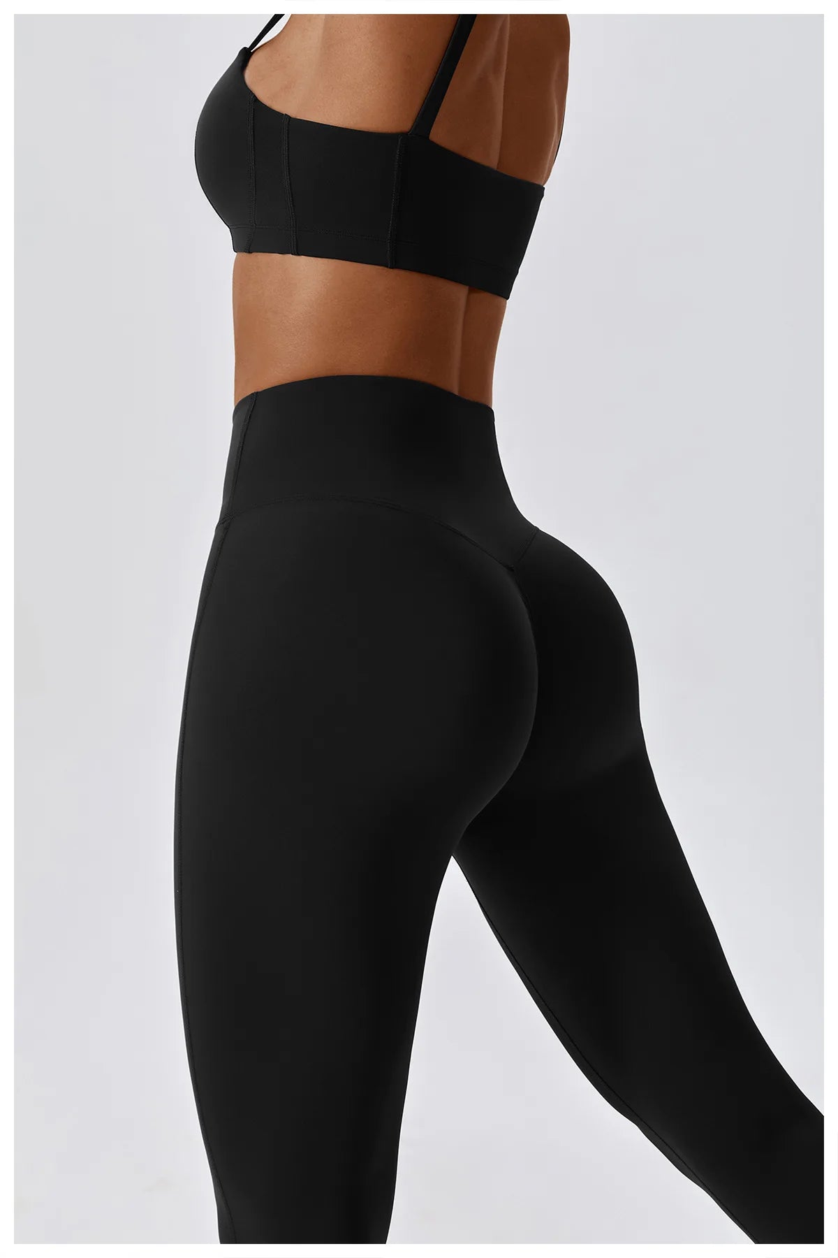 Push-Up Sportleggings mit hohem Bund