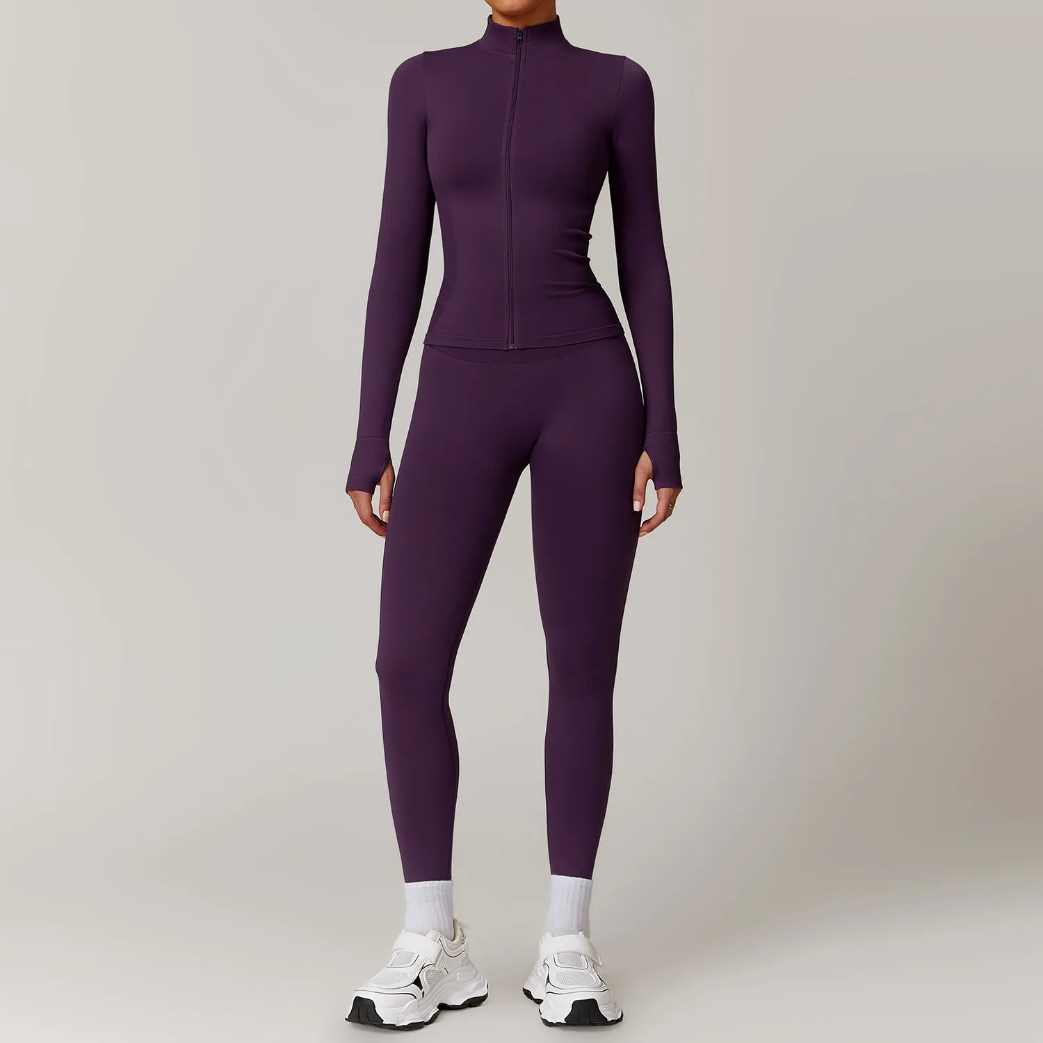 2-teiliger Sport-Jacke mit Leggings
