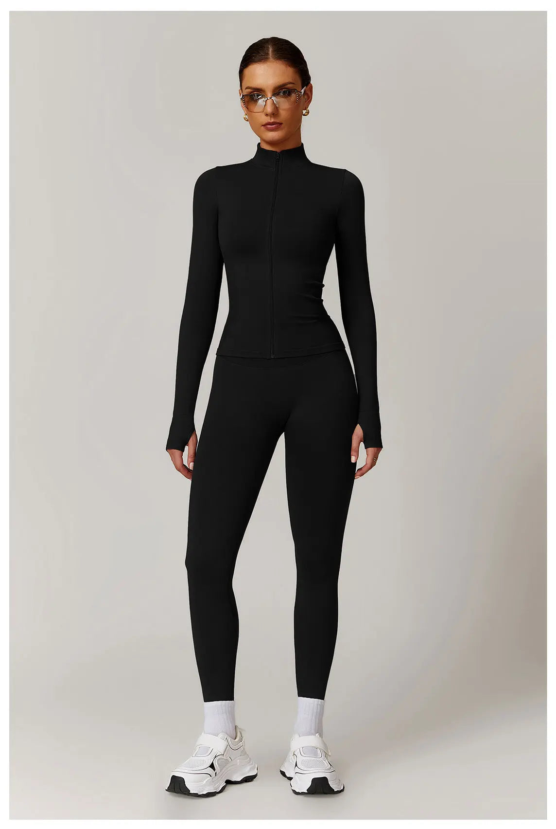 2-teiliger Sport-Jacke mit Leggings