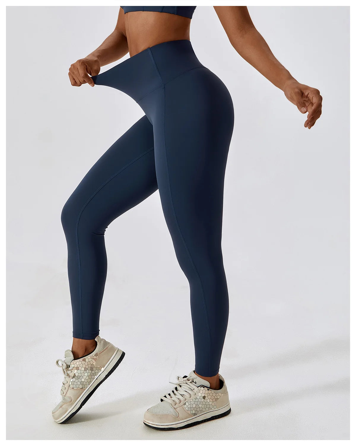 Push-Up Sportleggings mit hohem Bund