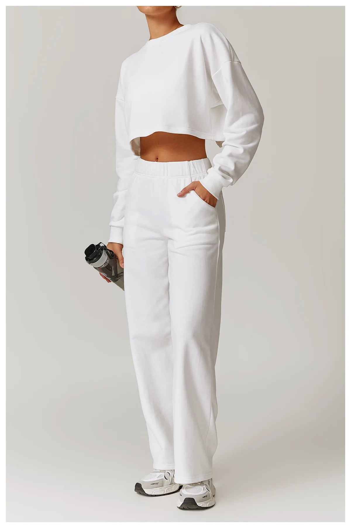 2-teiligen Gym Set Sweatpants mit Sweatshirt