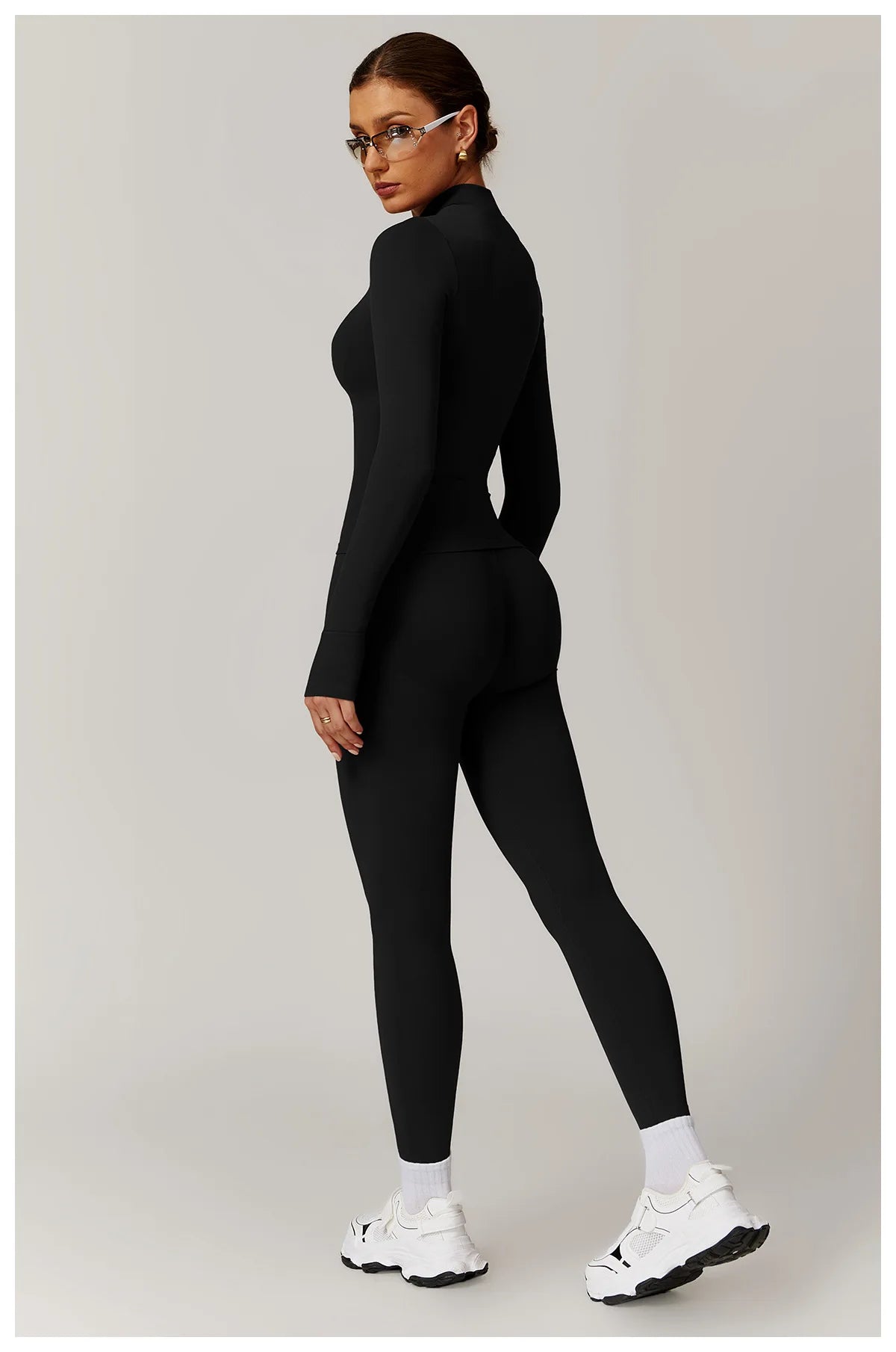 3-teiliges Set (Sport-BH, Leggings und Sport-Jacke)