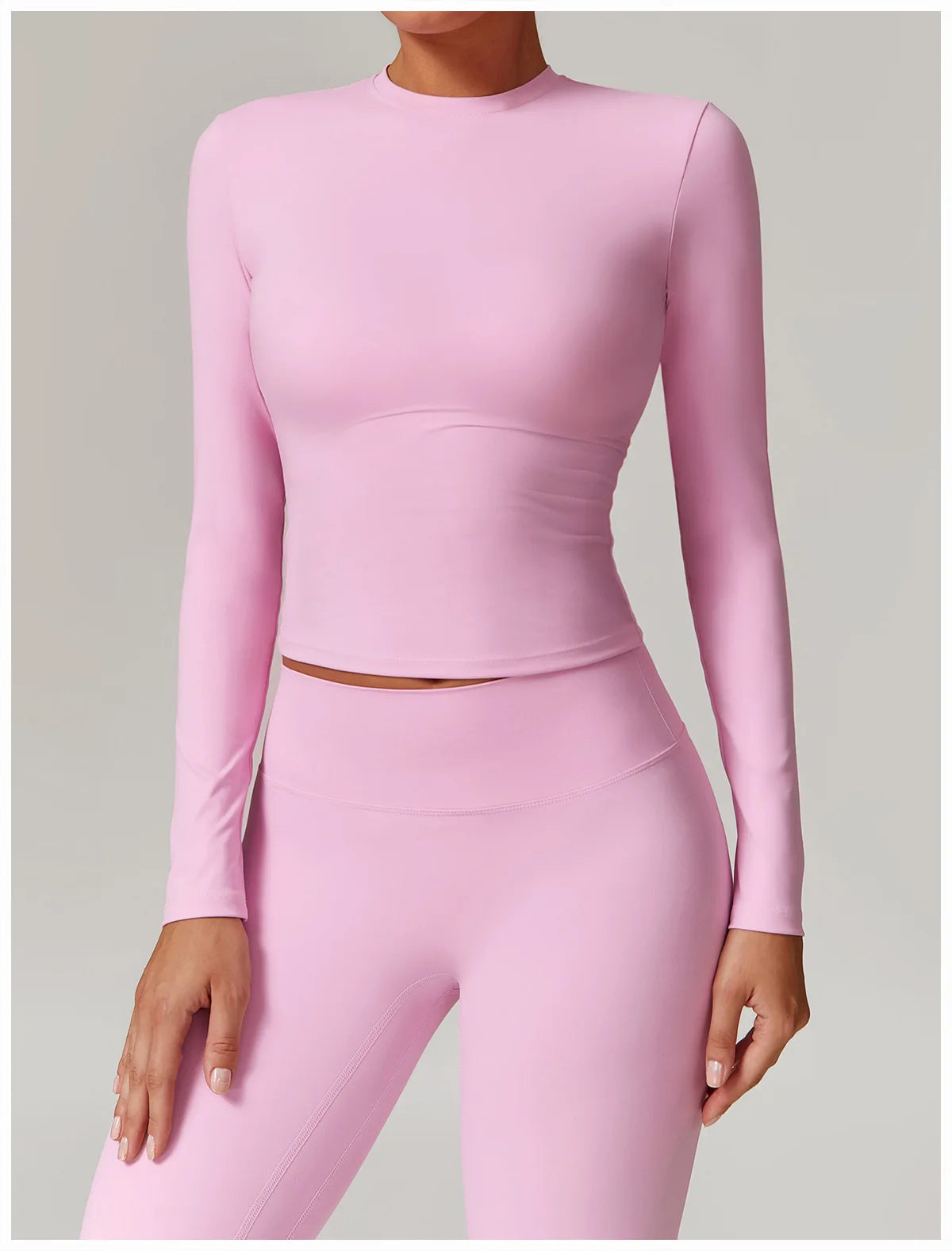 2-teiliges Langärmliges Sportshirt mit Leggings Set