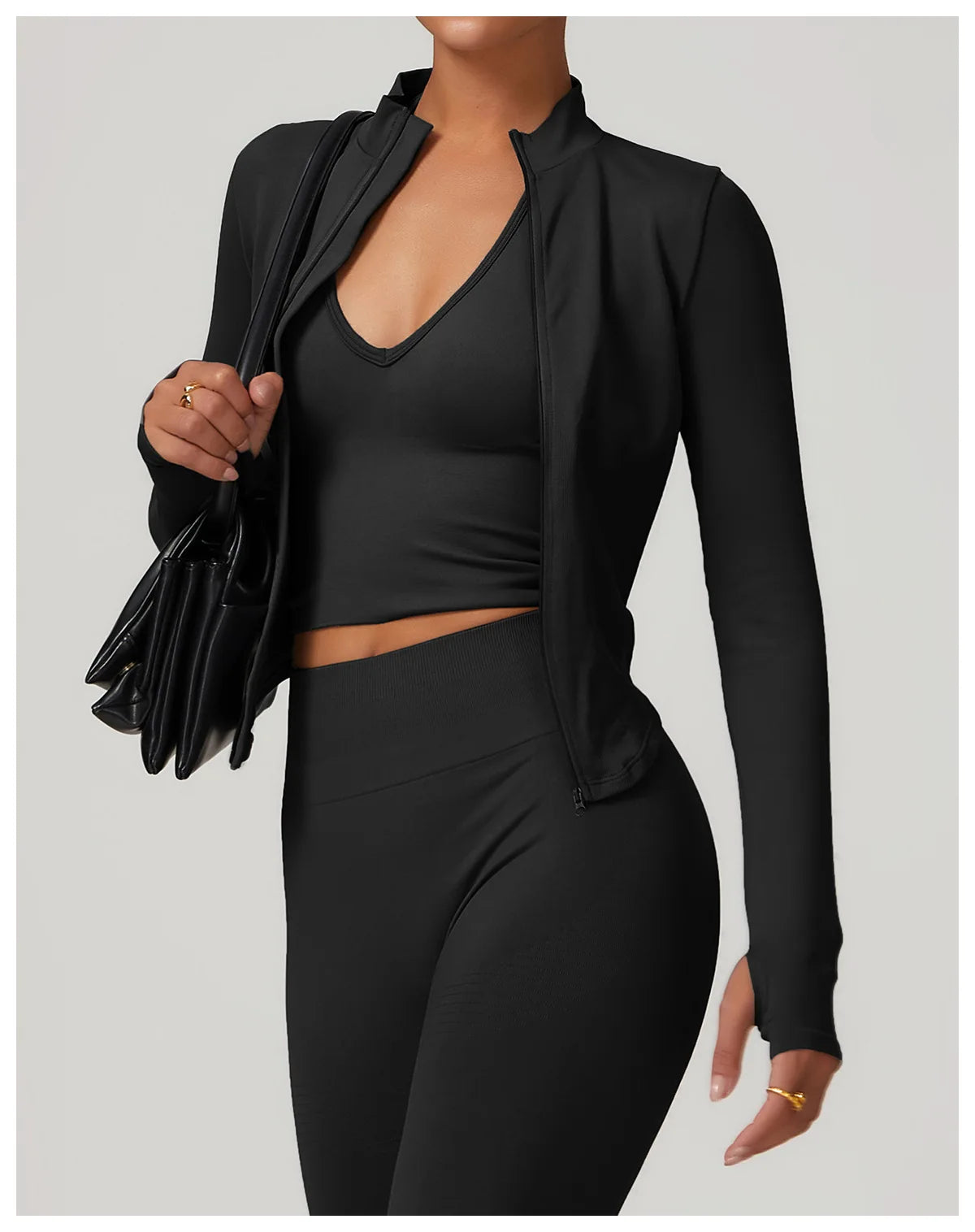 Nahtlose Sport Zipper-Jacke