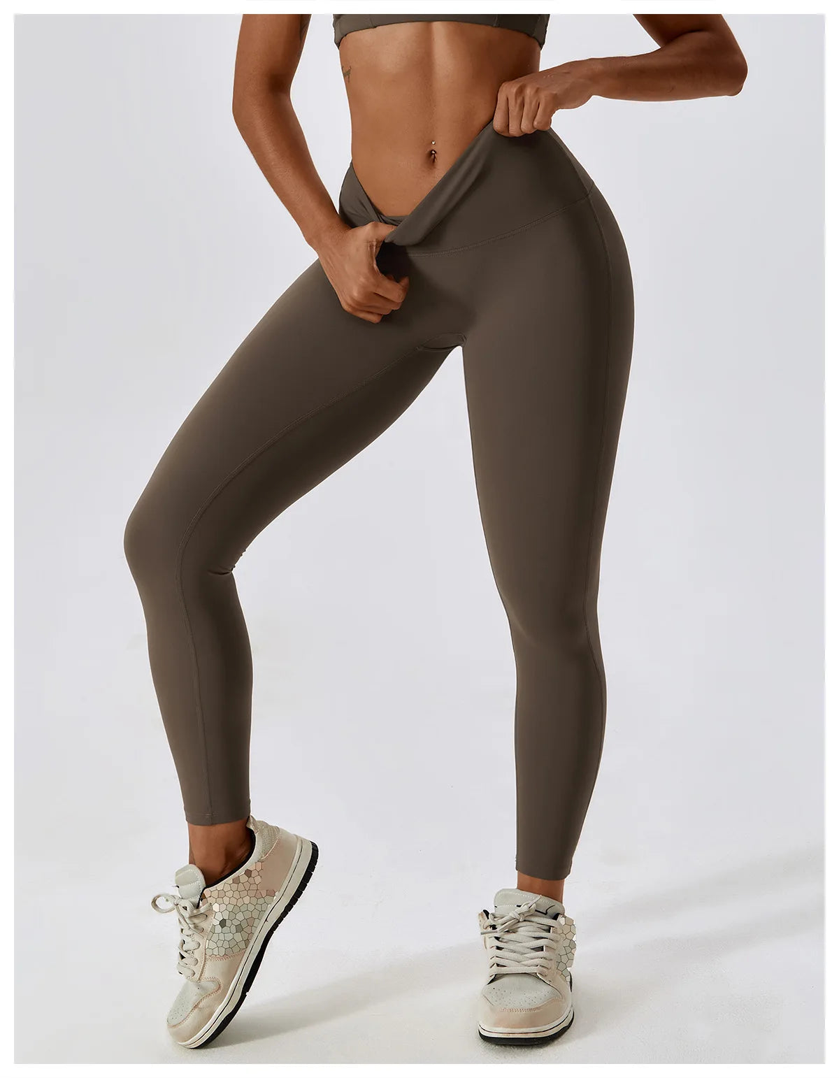 Push-Up Sportleggings mit hohem Bund