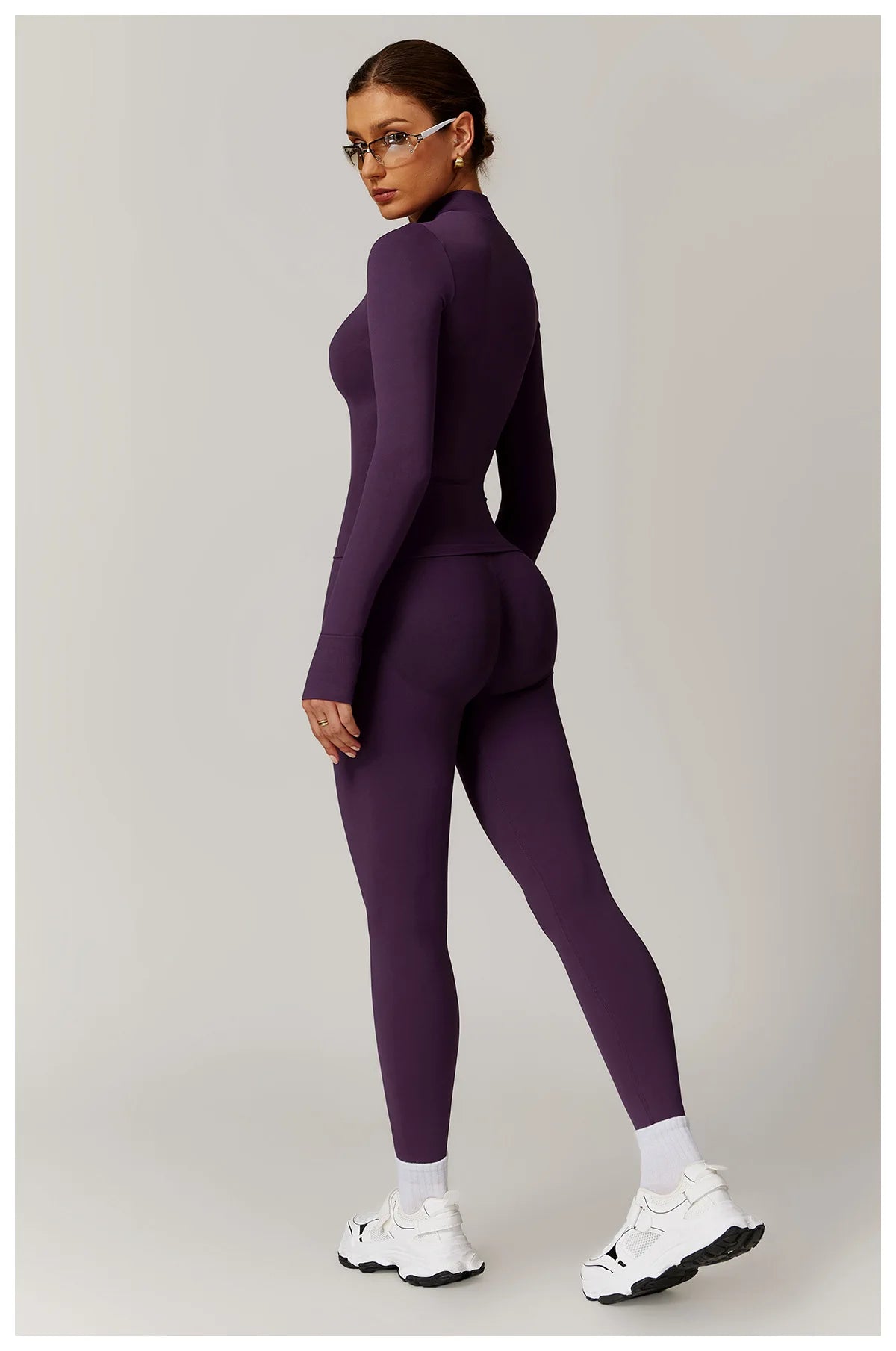 3-teiliges Set (Sport-BH, Leggings und Sport-Jacke)
