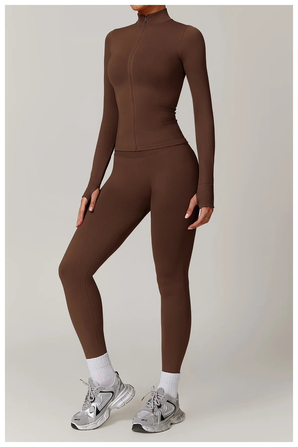 2-teiliger Sport-Jacke mit Leggings