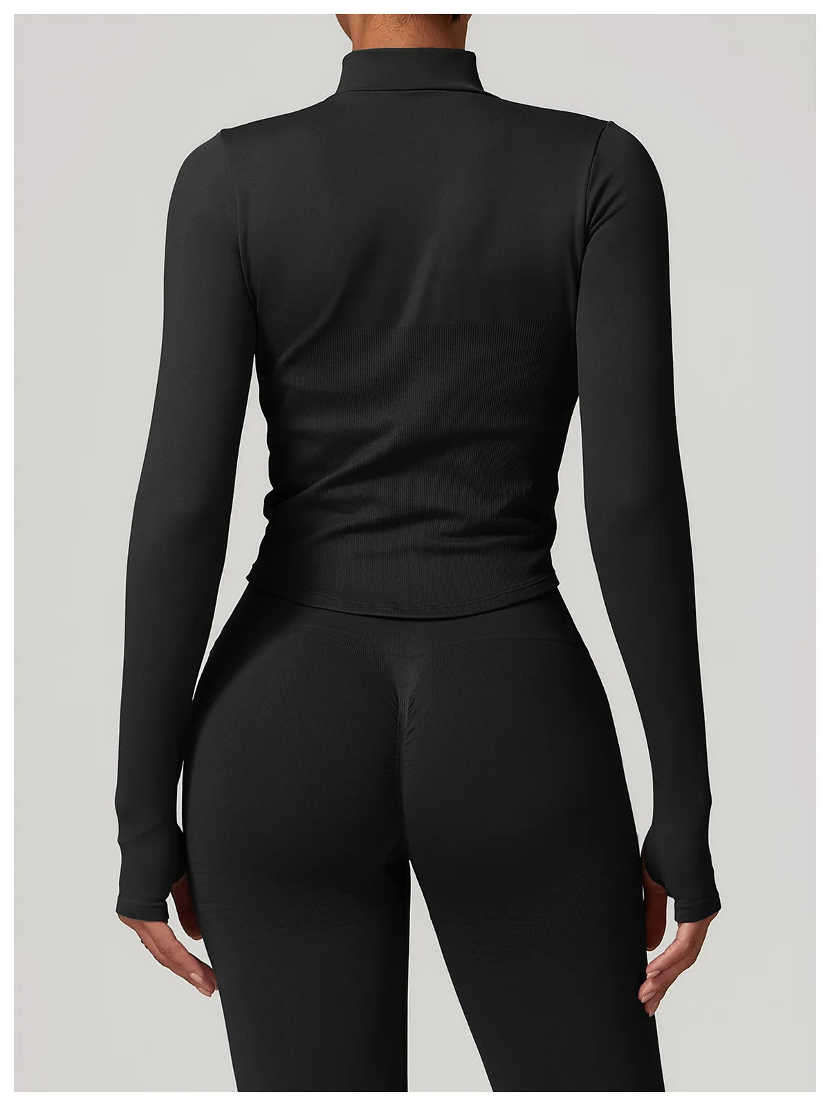 Nahtlose Sport Zipper-Jacke