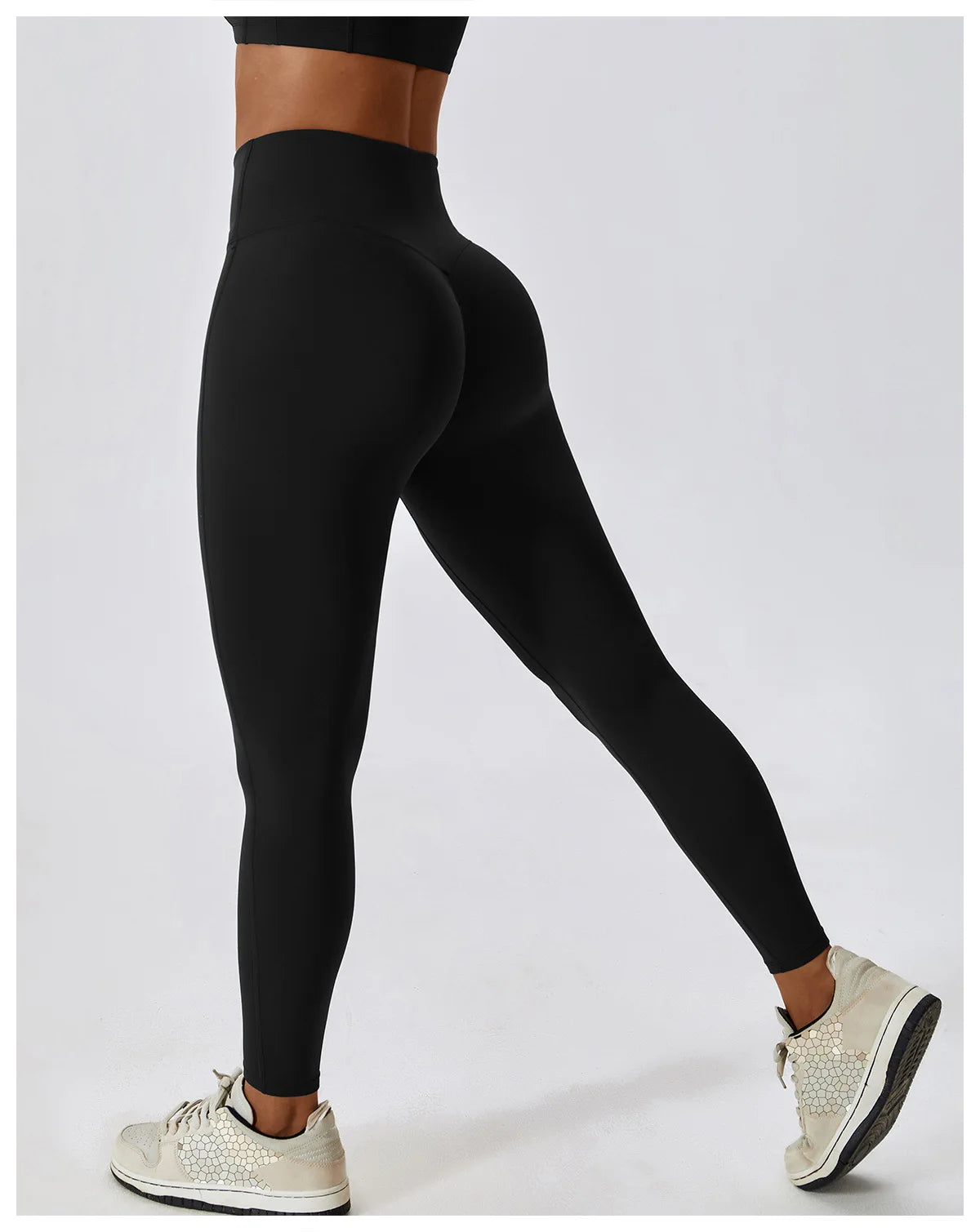 Push-Up Sportleggings mit hohem Bund