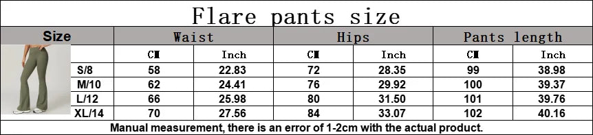 Gefalteter Taillenbund Flared Sport Leggings