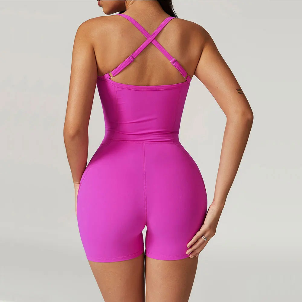 Kreuzriemen Verstellbarer Bodysuit.