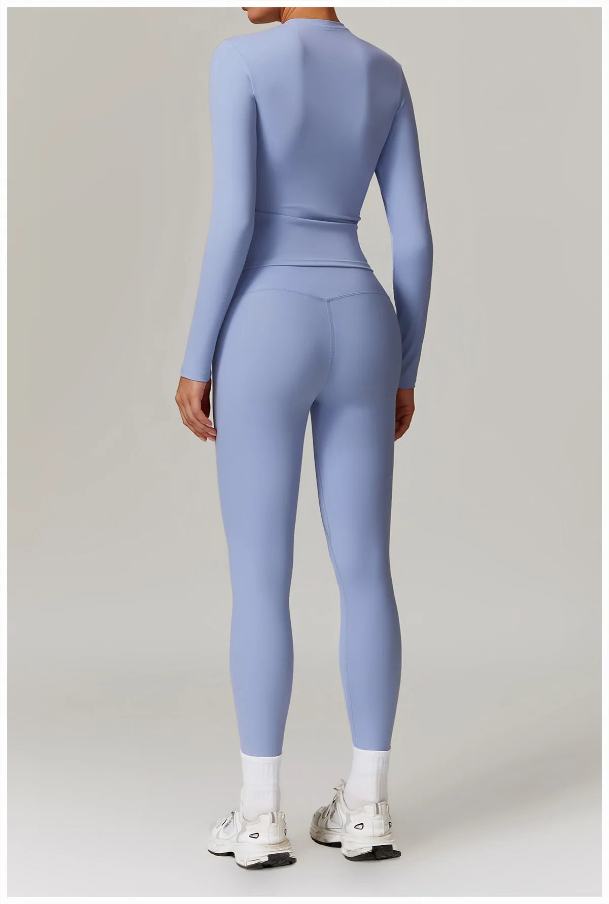 2-teiliges Langärmliges Sportshirt mit Leggings Set
