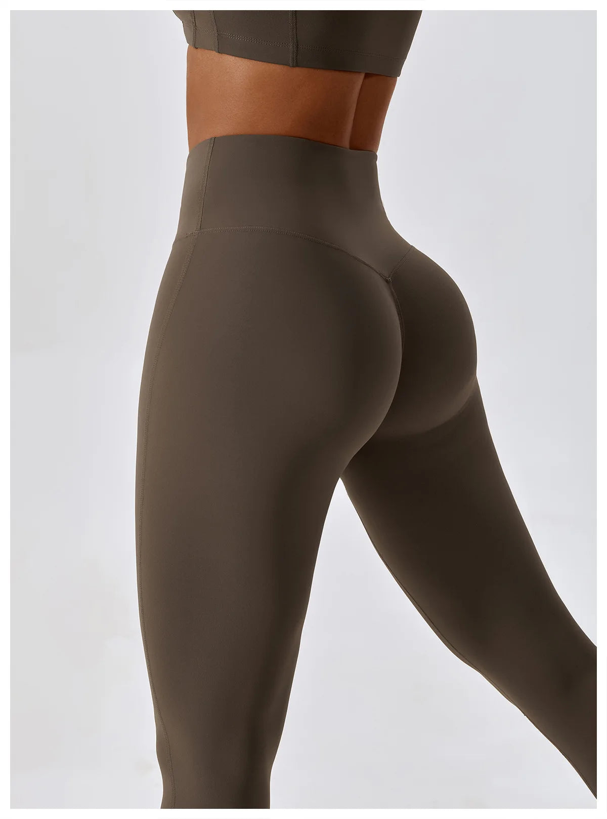 Push-Up Sportleggings mit hohem Bund