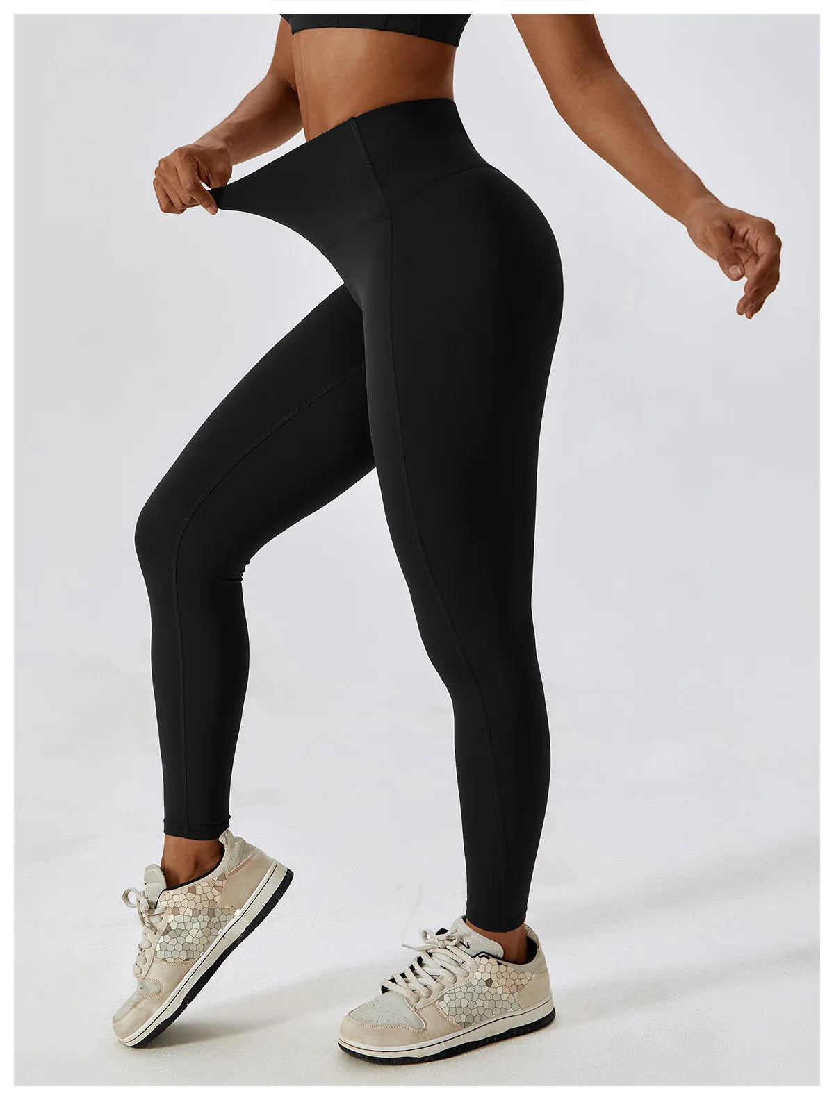 Push-Up Sportleggings mit hohem Bund