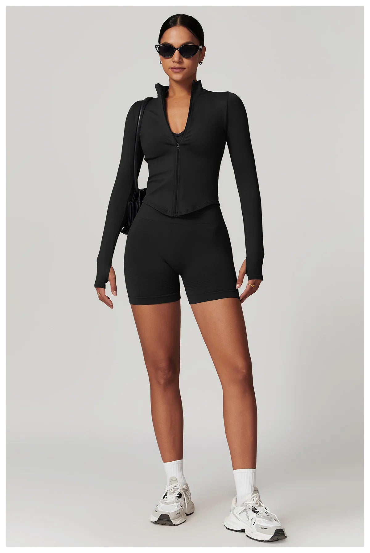 Nahtlose Sport Zipper-Jacke