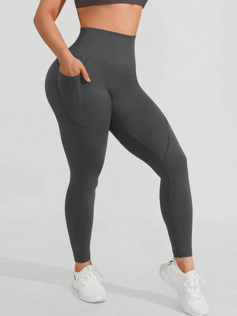 Scrunch-Leggings mit Seitentasche
