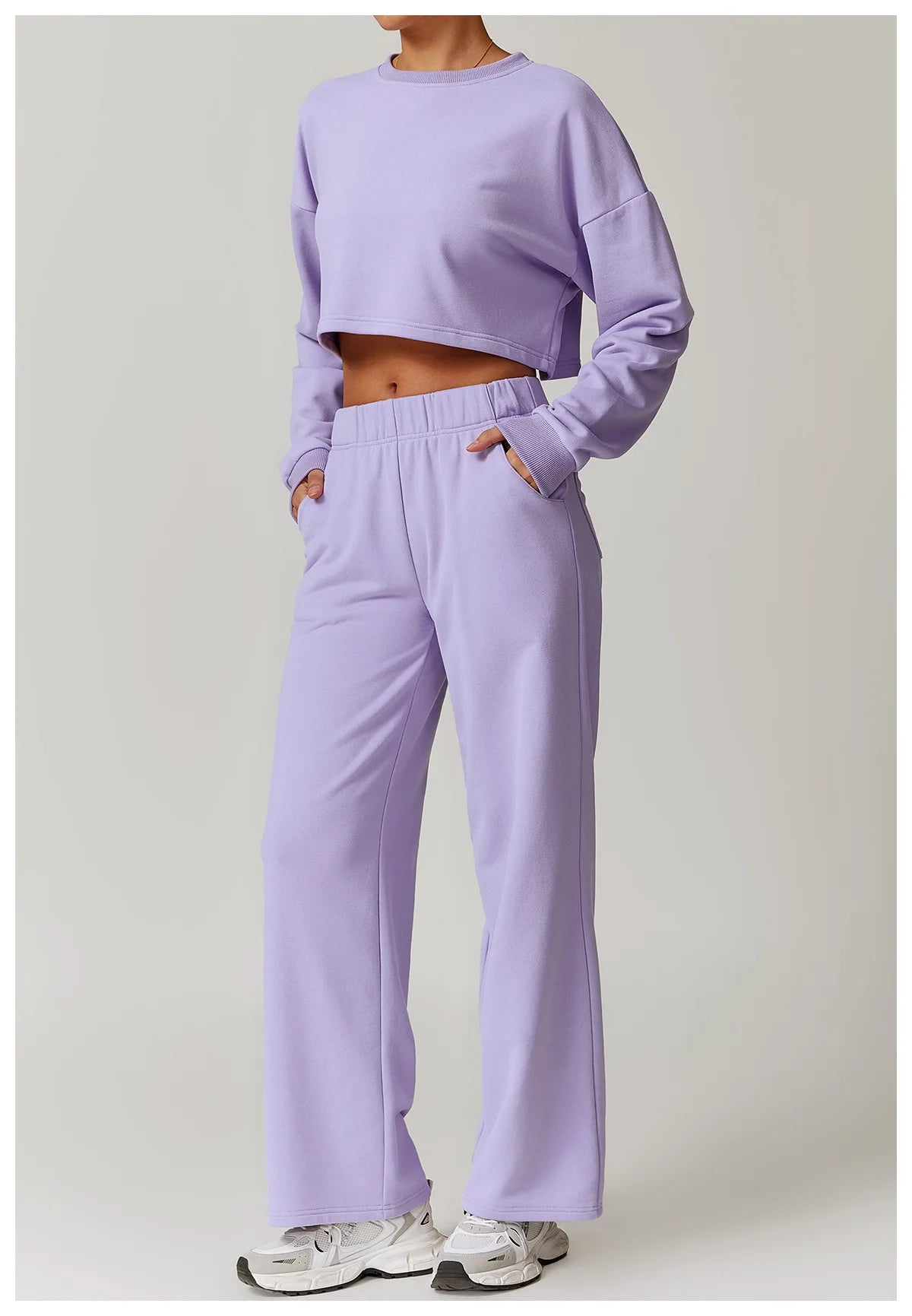 2-teiligen Gym Set Sweatpants mit Sweatshirt