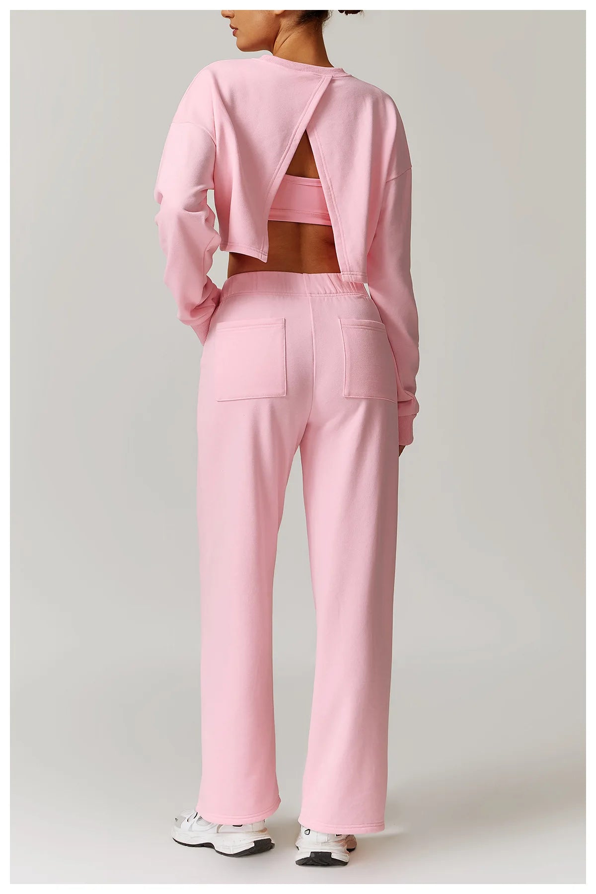 2-teiligen Gym Set Sweatpants mit Sweatshirt