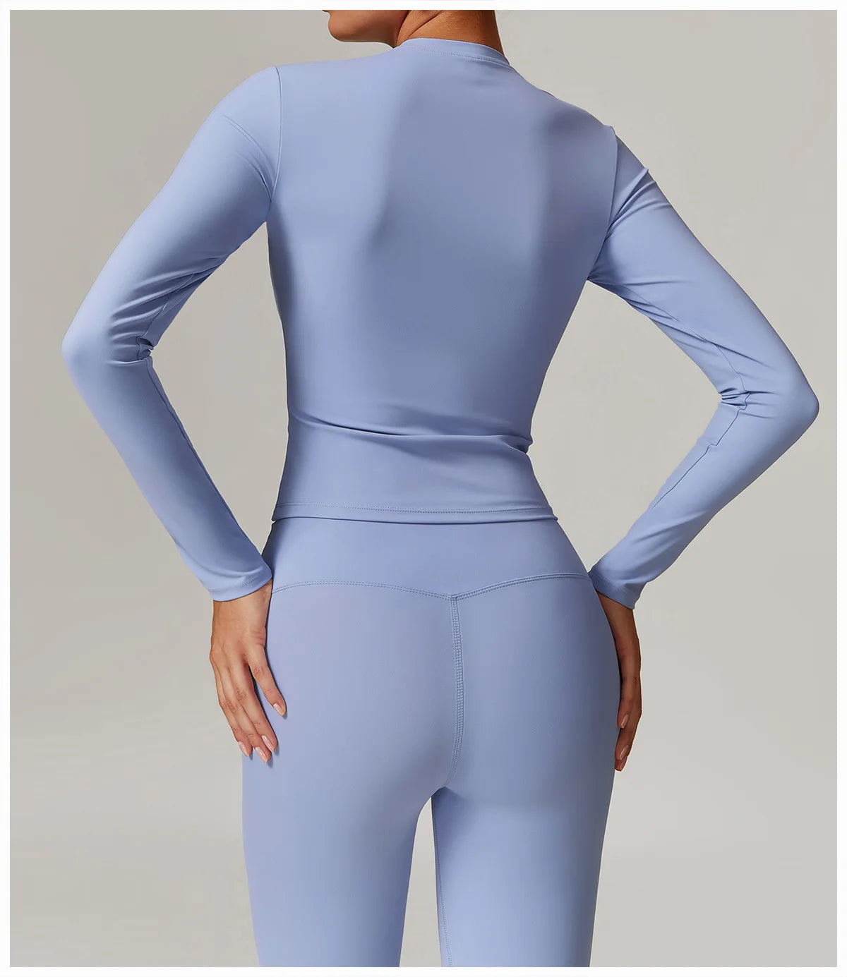 2-teiliges Langärmliges Sportshirt mit Leggings Set