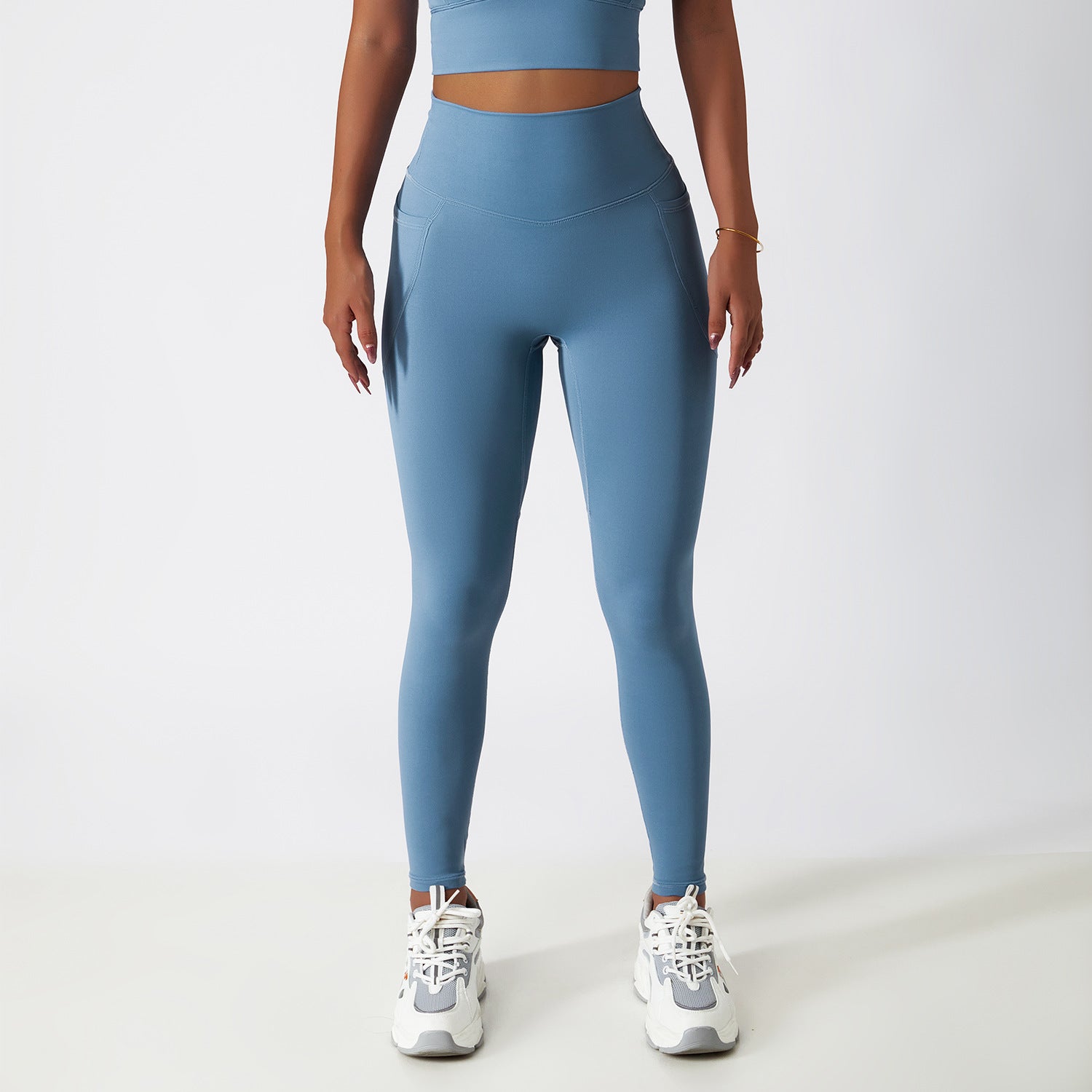 V-förmige High-Waist Pocket Leggings