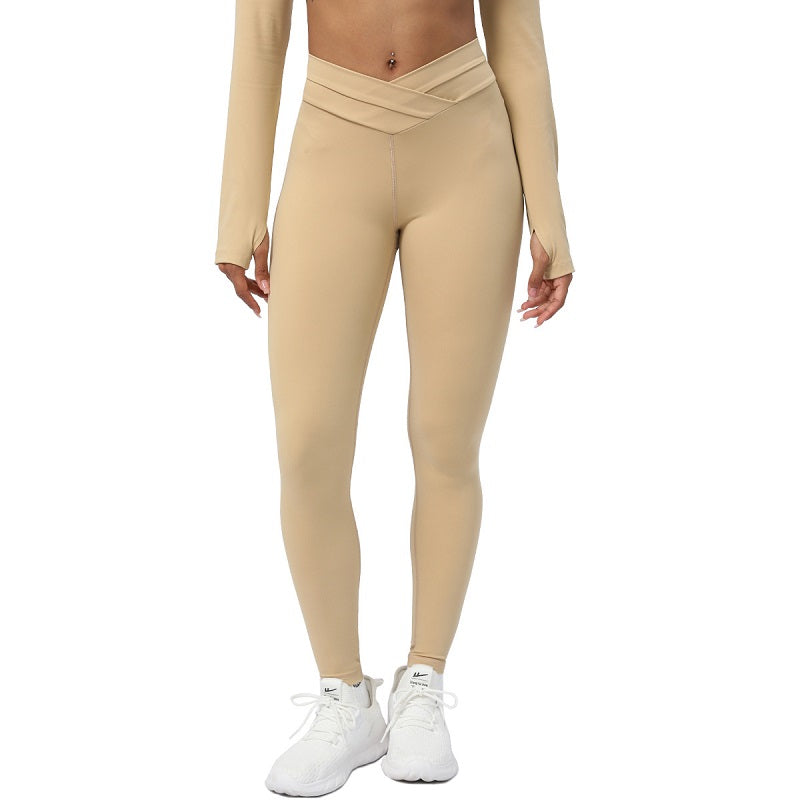 Cross Stich V-förmige Nine-Points-Leggings