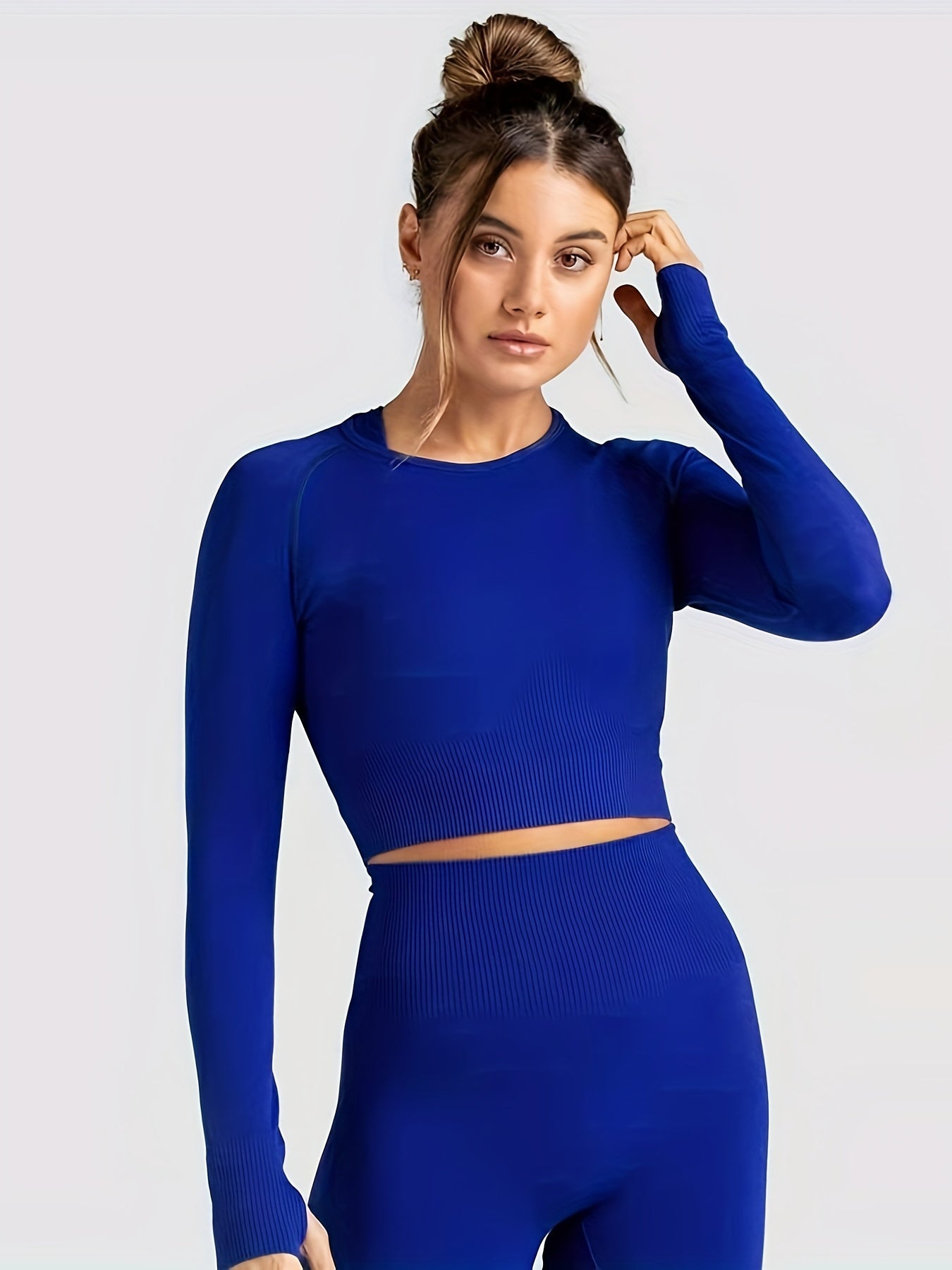 2-teiliges Seamless Long Sleeves Sport Set