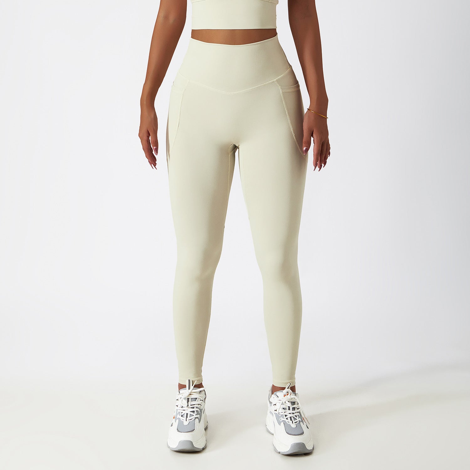V-förmige High-Waist Pocket Leggings