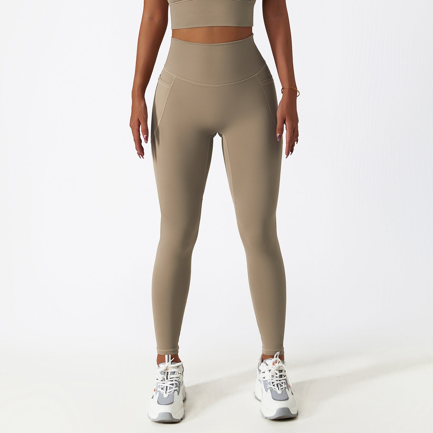 V-förmige High-Waist Pocket Leggings