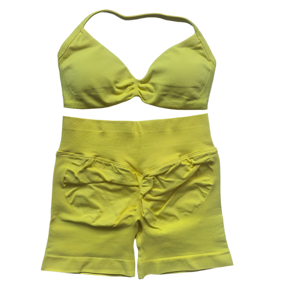 Shaping & Push-Up Sport Set – Strappy Bra & Shorts