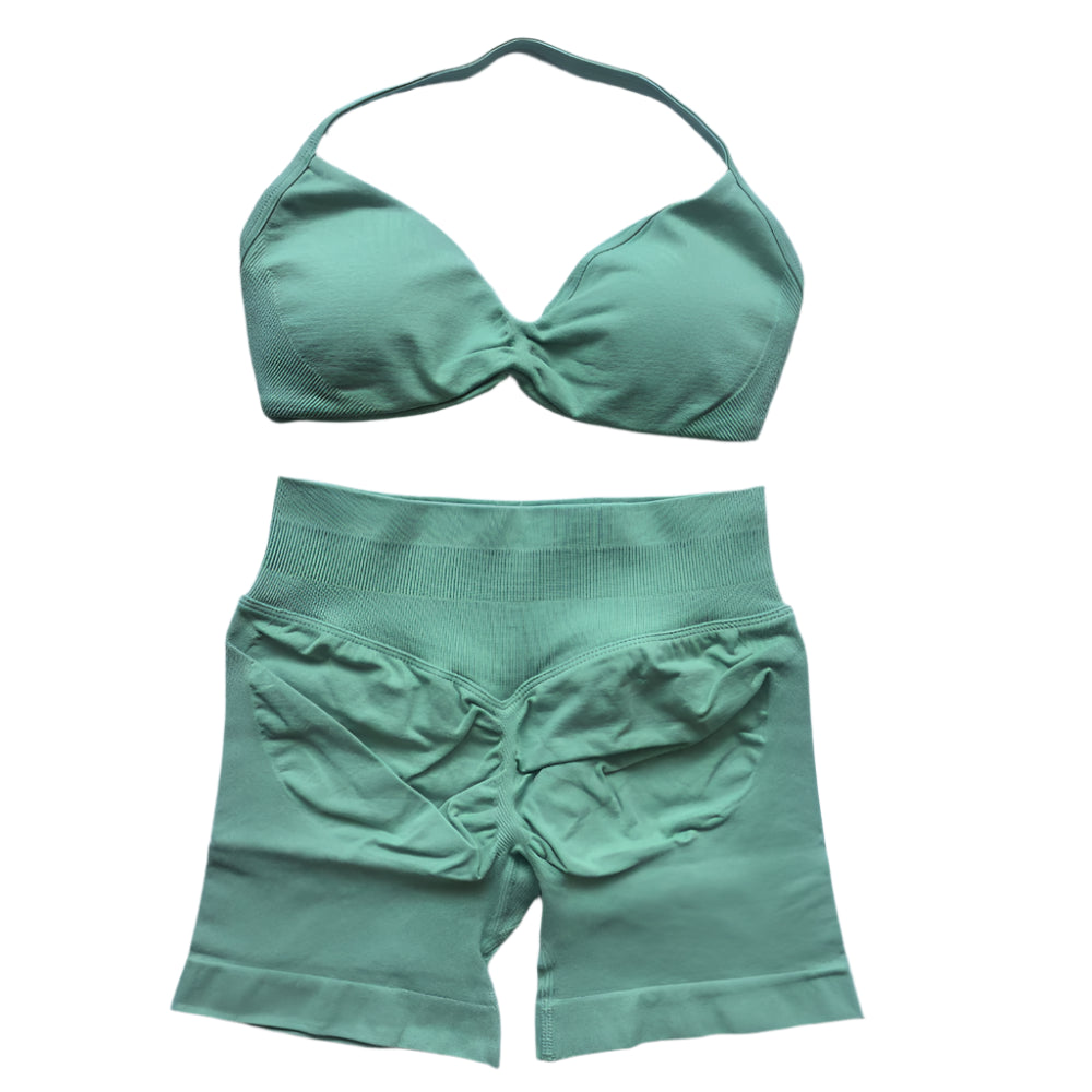 Shaping & Push-Up Sport Set – Strappy Bra & Shorts