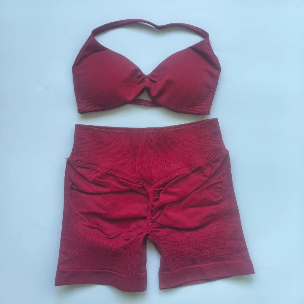 Shaping & Push-Up Sport Set – Strappy Bra & Shorts